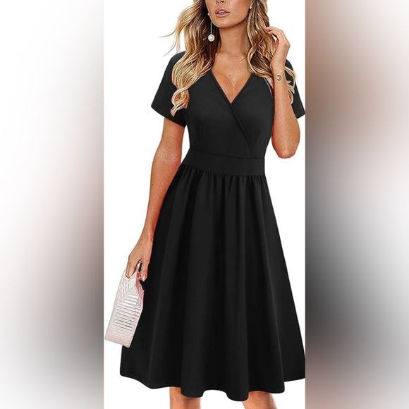 NWT Black midi dress | XL | votepretty - Picture 1 of 3